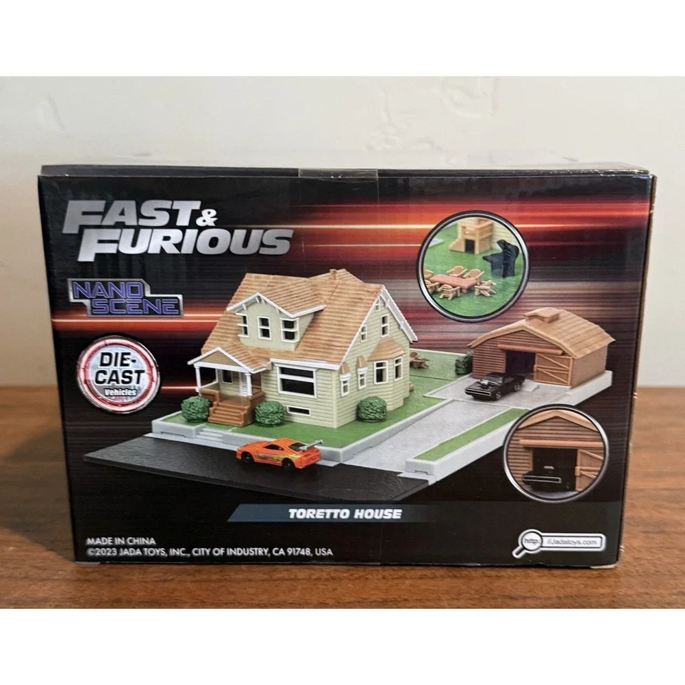 Jada Nano Scene Fast & Furious Toretto House Die-Cast Vehicles Cars Brand New